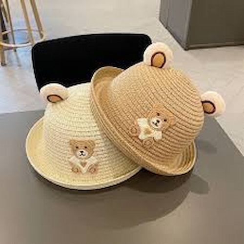 تصویر 5 از کلاه حصیری بچه‌ گانه عمده با مدل‌ های متنوع